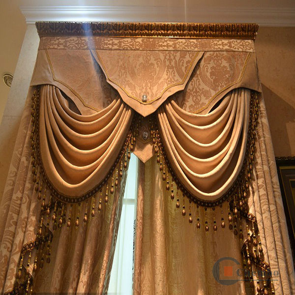 Latest Window Crown Curtain Design Living Room Drapery Curtain Latest window crown curtain design living room drapery curtain - Latest Window Crown Curtain Design Living Room Drapery Curtain