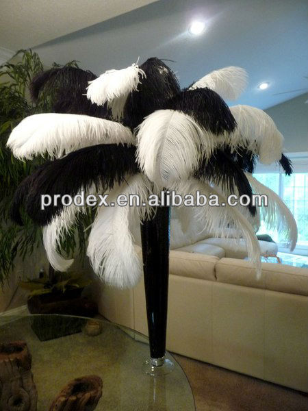 White Ostrich Feathers For Eiffel Tower Vases Centerpieces Buy