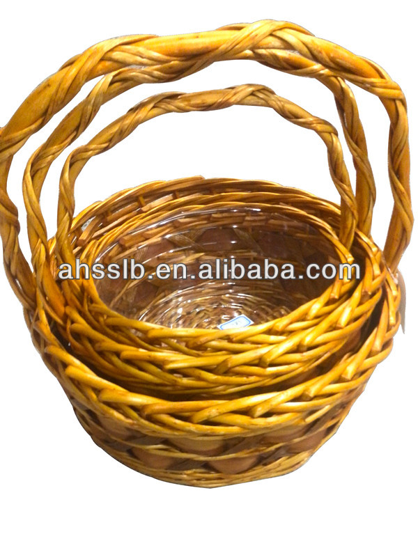 Wicker Basket With Plastic Liner For Plant Buy Wicker Basket Liners