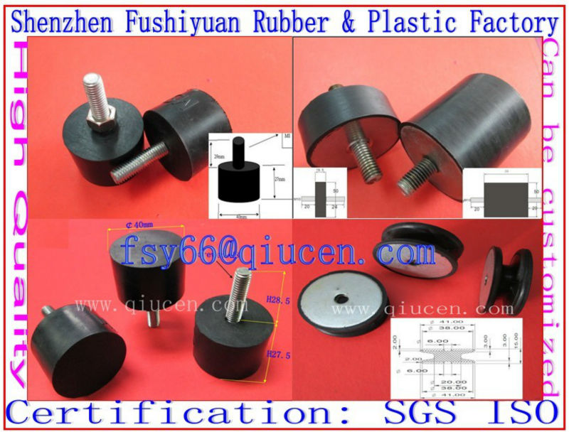 Silicone Vibration Damper Industrial Rubber Damper With M3 M4 M6 M8 M10