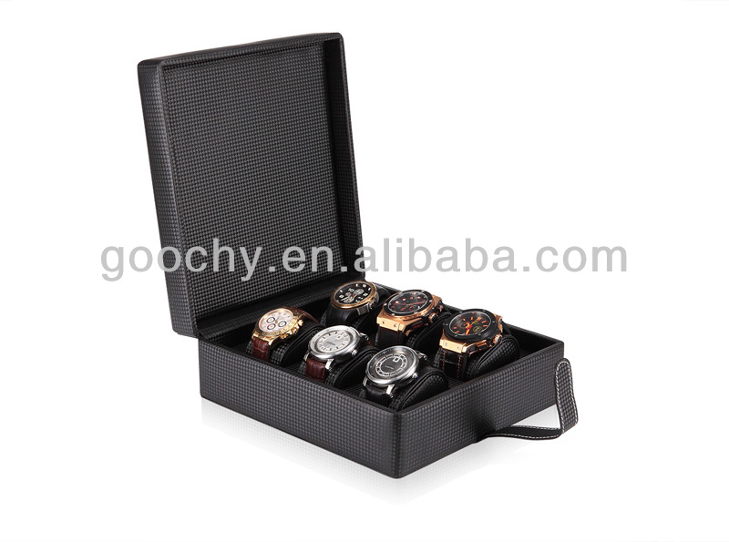 Gc02kd06 Watch Strap Display Cas 6 Grid Woven Pattern Big Watch