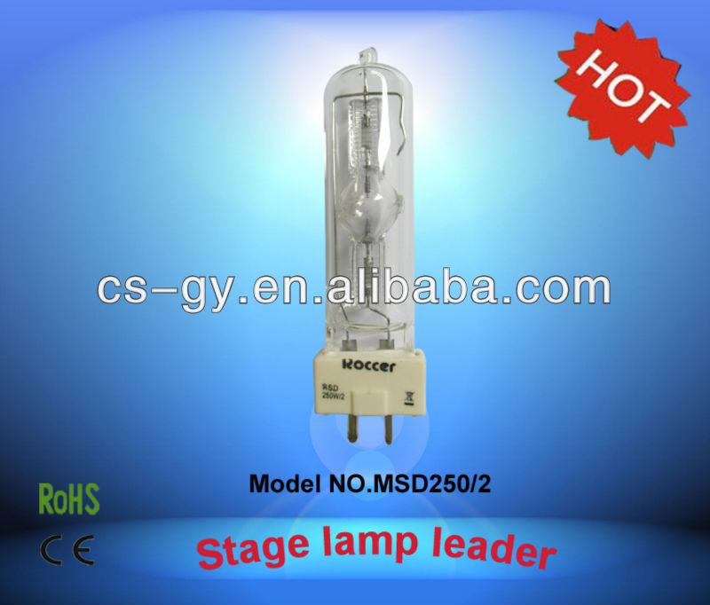 Msd 250 2 250 W Logam Halida  Lampu  Bulb 6000 K Untuk 8000 