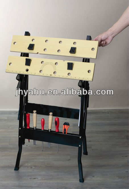 Fold Down Portable Mobile Diy Workbench Clamping Work 