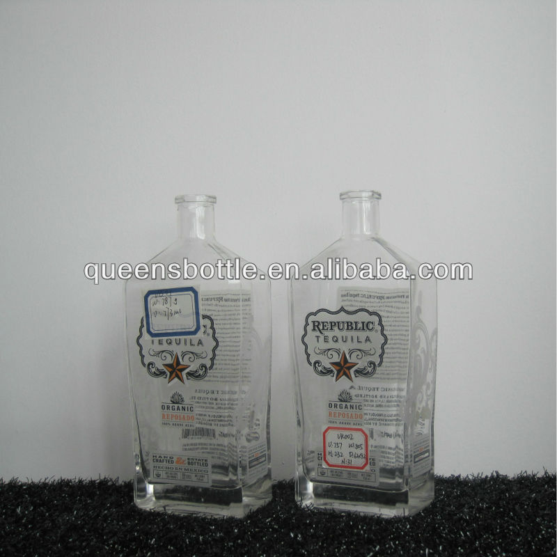 Crystal Square 750ml Tequila Blue Bottle Agave Buy Square Tequila