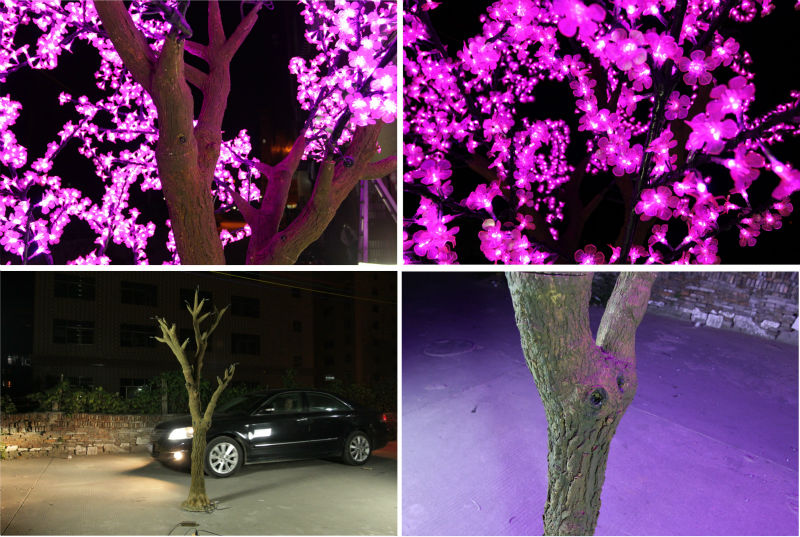 Lighted Artificial Peach Blossom Cherry Tree