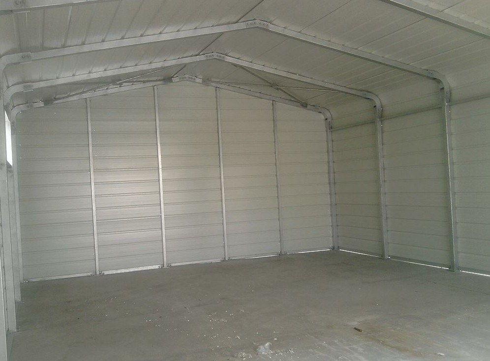 cheap simple and install fast light steel structure carport warehouse