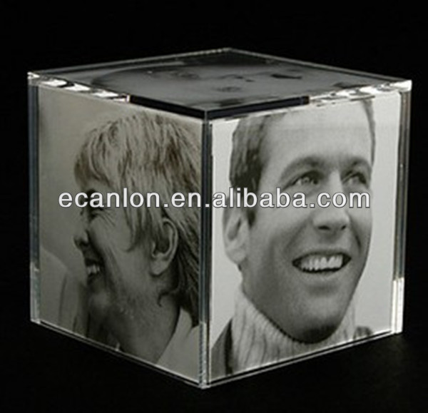 Beautiful Clear Acrylic Photo Frame Cube Buy Photo Cube,Plastic Photo Cube Picture Cube,4x6