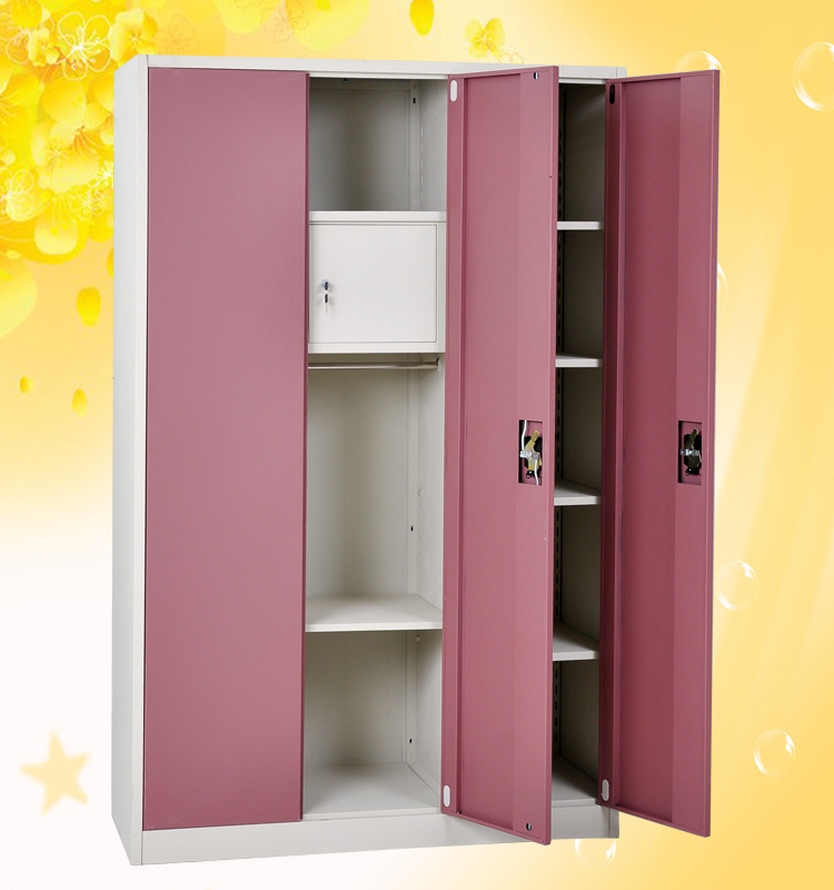 Living Room Furniture Steel Blue Color Metal Locker Bedroom Wardrobe Steel Blue Color Metal Locker