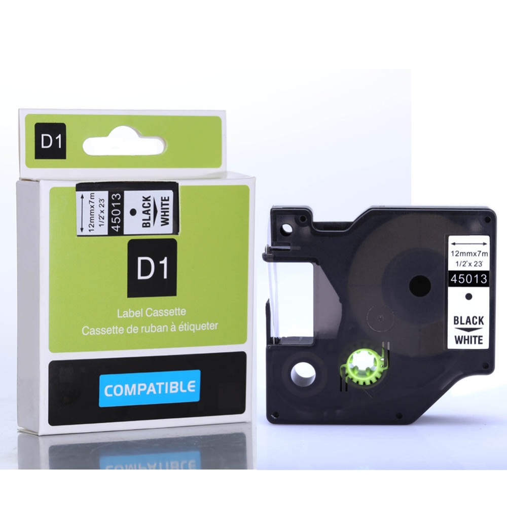 Oozmas 45013  Kompatibel Dymo D1-Etiketten 12mm Schriftband für DYMO LabelManag 