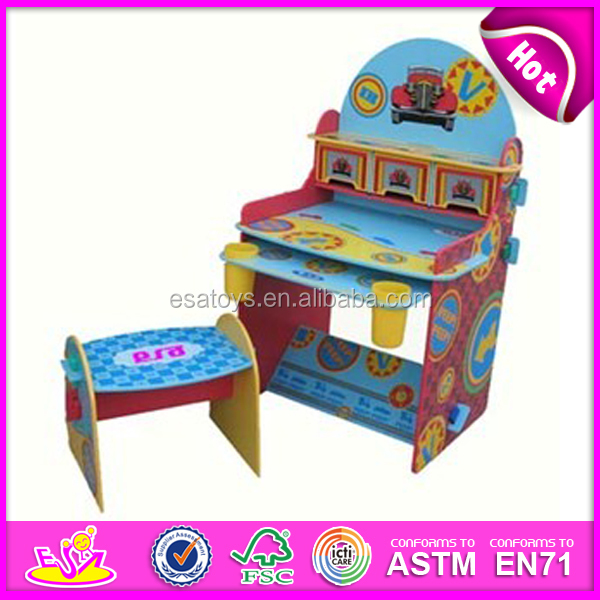 Cute Wooden Desk Magic Student And Chair For Children Kids Study Table Chair Writing Desk Wooden Children Baby