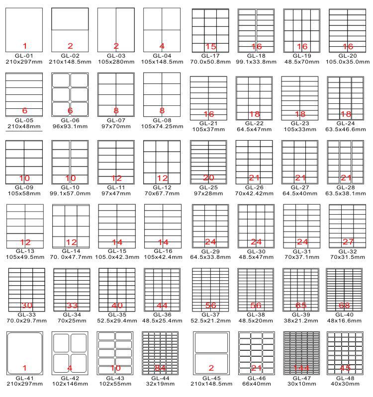 100 Sheets Of Printer Address Laser Labels 10 Per Sheet 