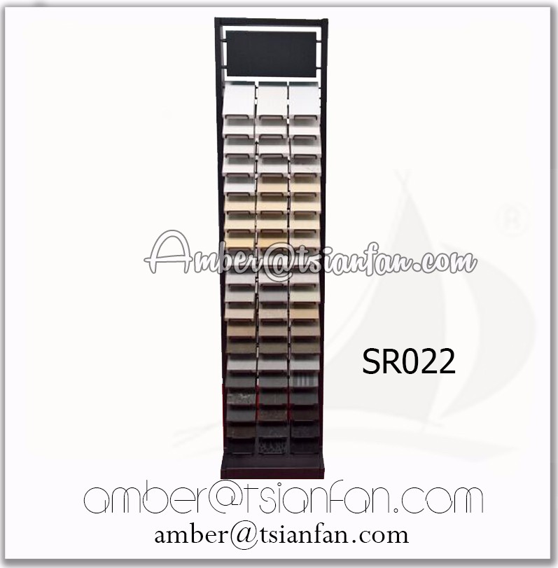 Srt121 Timber Sample Worktop Stand , Stone Sample Tabletop Display