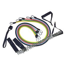 New Design 11 pcs kit Latex Resistance bands Elastic band exercise band resistance band set with