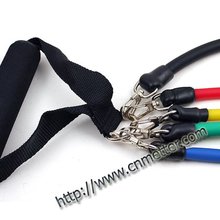 11 Pcs Latex resistance bands elastic band exercise band for yoga abs workout with free shipping