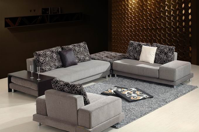 Whole sale Modern design high quality fabric sofa set 1008