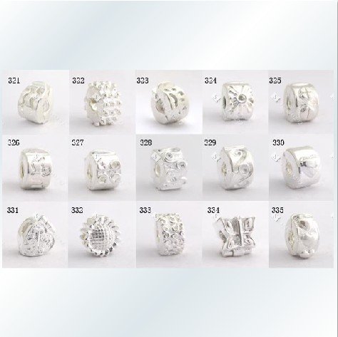 Turquoise Hoop Earrings Silver Plate Bead Charm Pandora Biagi Biagi Bracelets On 925 Silver Stopper Beads Charms Fit Mix Style 200pcs