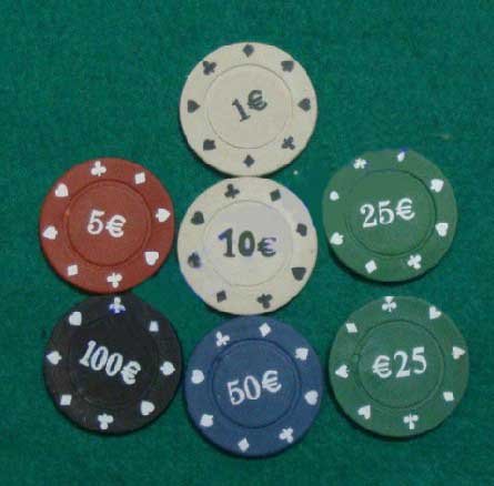 Poker Chip Values Chart