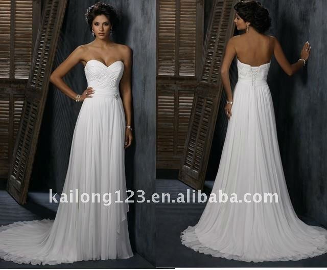 Turid S Blog White Chiffon Vneck Column Sheath Embroidery Floor White Chiffon Wedding Dress